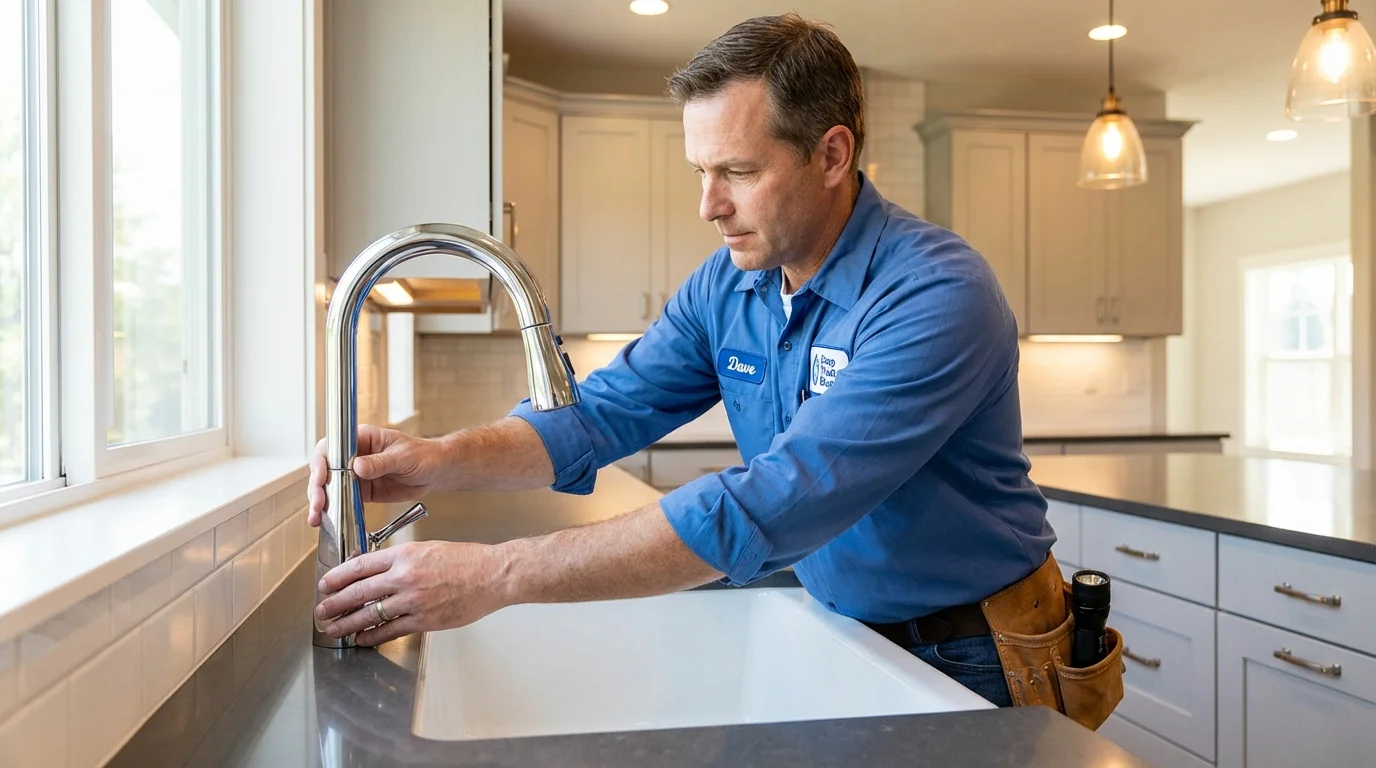 Kitchen faucet installation by Johns Plumbing LLC in Kew Gardens