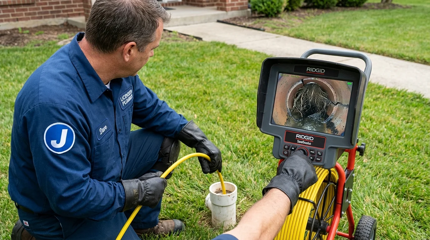 Sewer camera inspection being performed by Johns Plumbing LLC in Kew Gardens